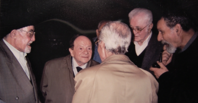 A partir de la gauche, Benzine, Alleg, Kaïdi (de dos) Khalfa et Saïd.