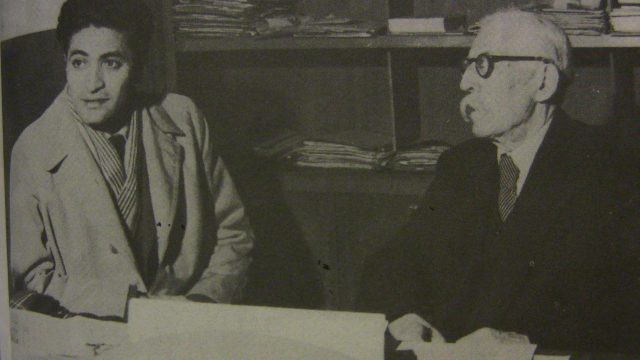 Boualem Khalfa reçoit Marcel Cachin à Alger Républicain