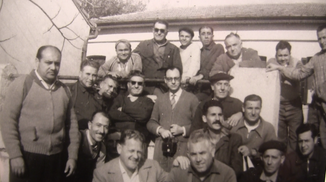 Camp de Lodi. En haut à droite, Duclerc. Au milieu, Justrabo, Palacio, Saïd et Delhaye.