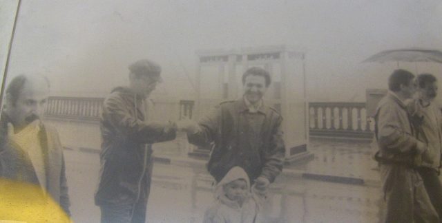 Fernand Gallinari et Salah Boudi. Manifestation à Alger