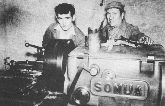 Fernand Iveton à l'usine