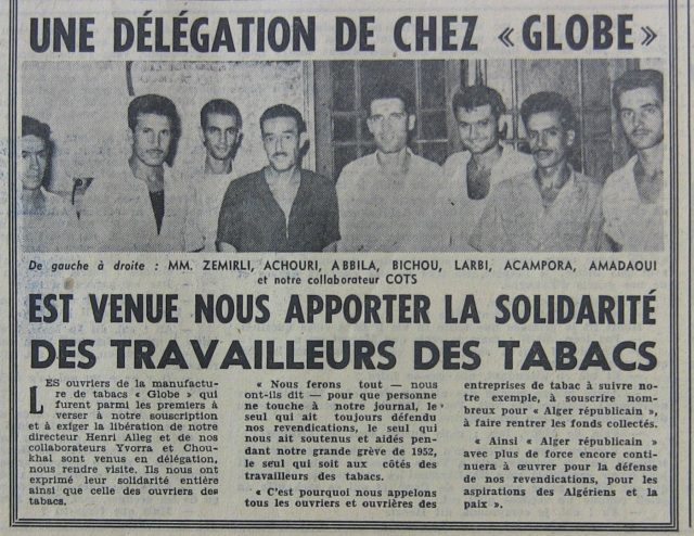 Grève des tabacs. Acampora et Cots à droite.