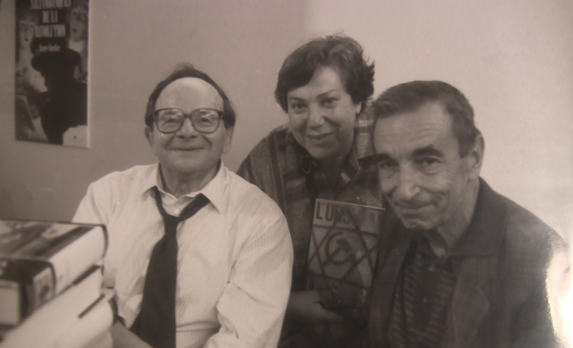 A partir de la gauche, Henri Alleg, Rolande et Jacques Salort.