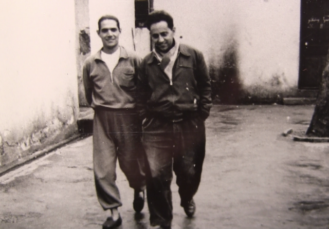 Henri Zannettacci et "Coco" Nahori (camp de Lodi)