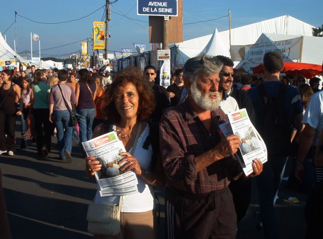 Pierre Cots à la fête de l'Humanité