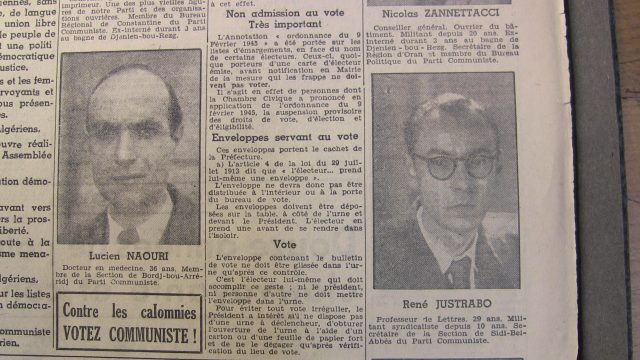 A droite, René Justrabo et Lucien Naouri (élections)